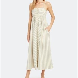 FREE PEOPLE EASY BREEZY STRIPED MIDI DRESS